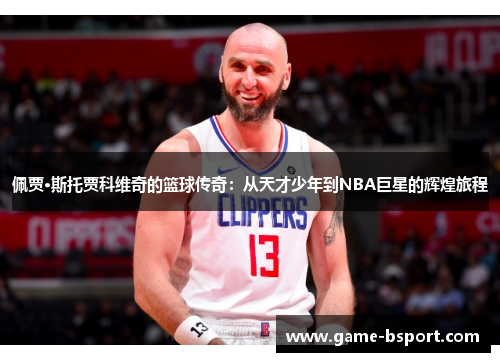 佩贾·斯托贾科维奇的篮球传奇：从天才少年到NBA巨星的辉煌旅程